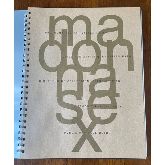 Madonna Sex Limited Edition Book French Edition 1992 Callaway Silver Cover - Picture 6 of 10